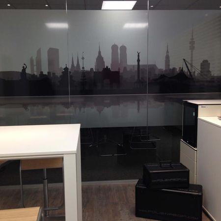 Glasfolierung einer Skyline